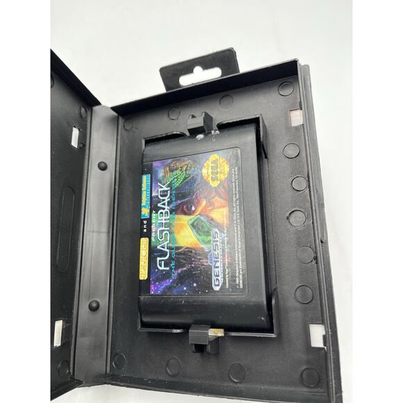 Flashback: The Quest for Identity (Sega Genesis, 1993) Box + Hang Tag & Works - Picture 3 of 8